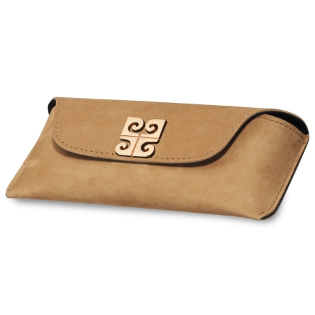 Etui na okulary Albinex Royal Case 90.040-3 skóra naturalna
